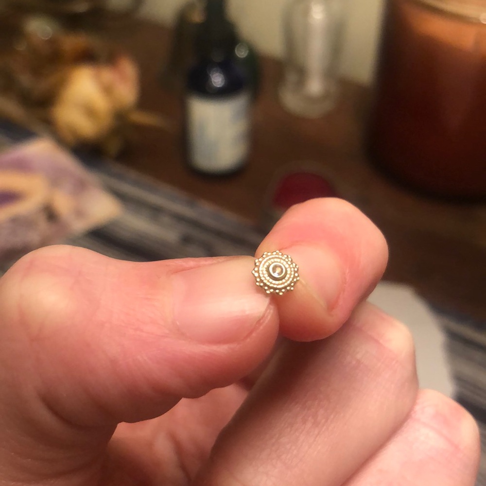 Bvla 14k rose gold/ pink tourmaline